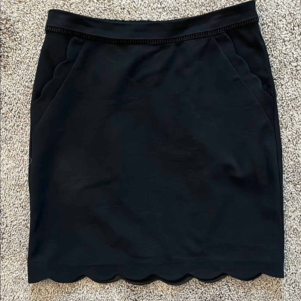 Skies Are Blue Black Pencil Skirt for Work